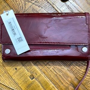 Hamming AJ Crossbody Clutch-Blackberry Plum Patent.